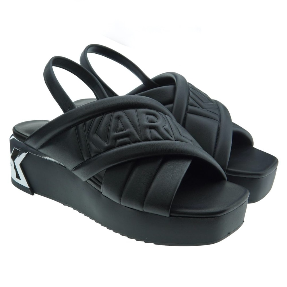 Sandalias negras plataforma Karl Lagerfeld KL80628