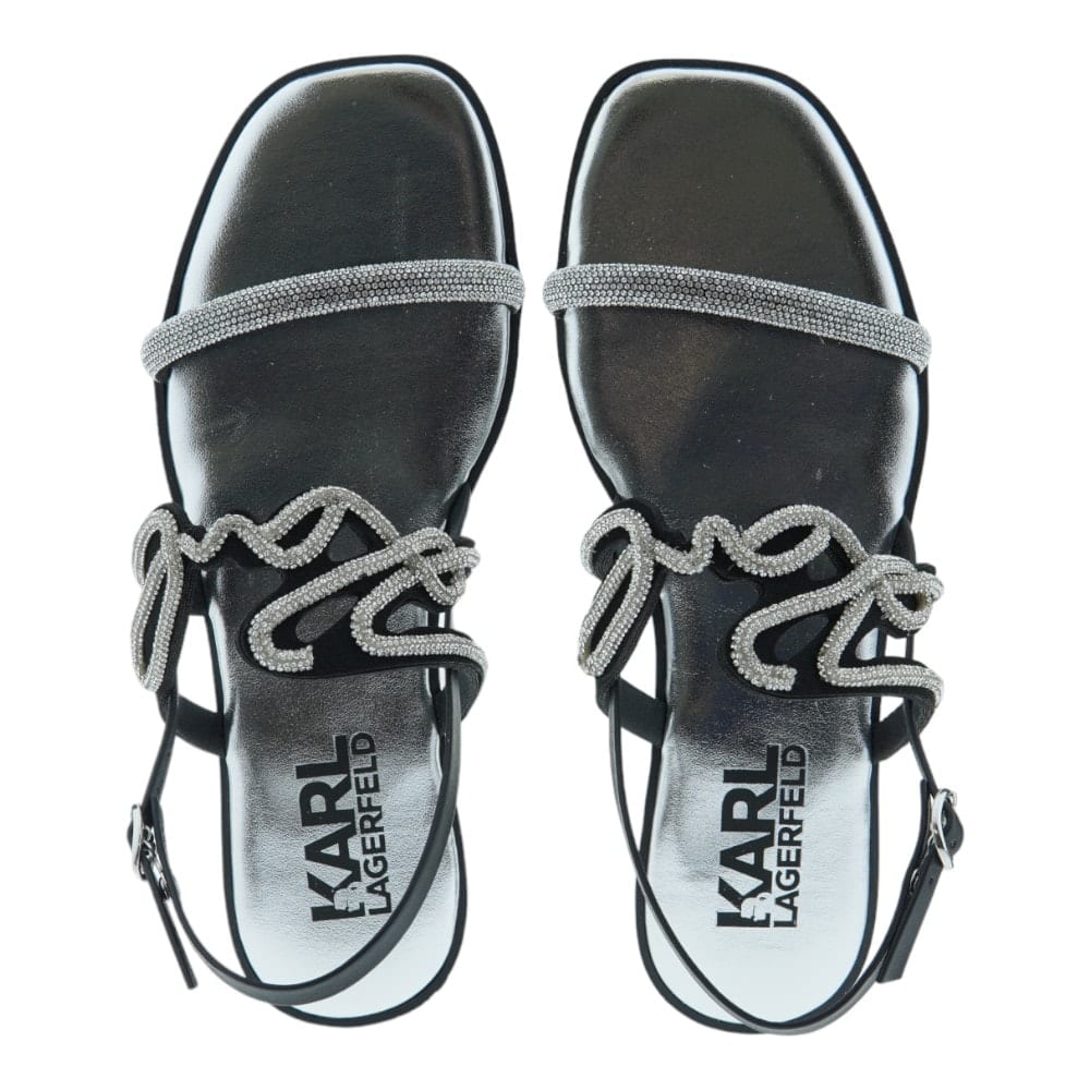 Elegantes Sandalias Planas Karl Lagerfeld | Brillo Sofisticado | Gallery Carrile foto 2