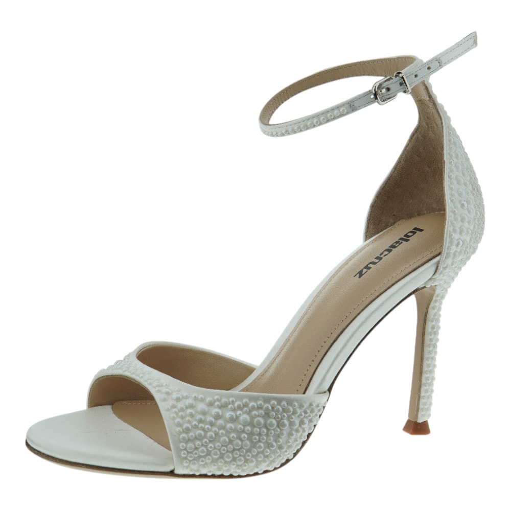 Sandalias Tacón Mujer Blancas Lola Cruz | Sofisticación y Elegancia en Gallery foto 3