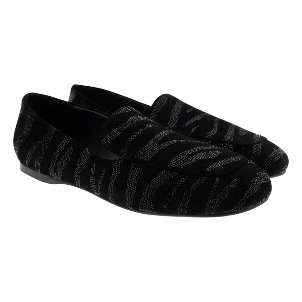 Loafers Lola Cruz negros strass Larissa