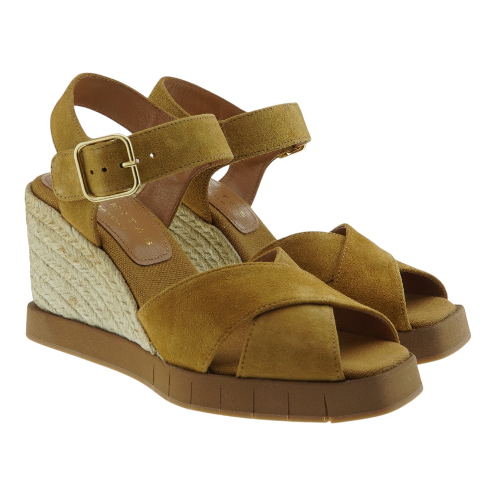 Sandalias Cuña Yute Serraje Paloma Barceló Laurel