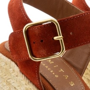 Sandalias Paloma Barceló – Cuña de yute y serraje con estilo boho  foto 6