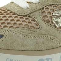 Sneakers Mujer Premiata en Beige y Oro rosa | Comodidad y Estilo Exclusivo foto 5