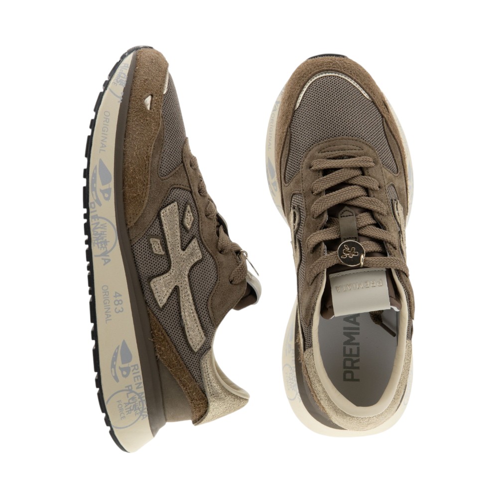 Zapatillas mujer Premiata ante marrón | Carrilé foto 2