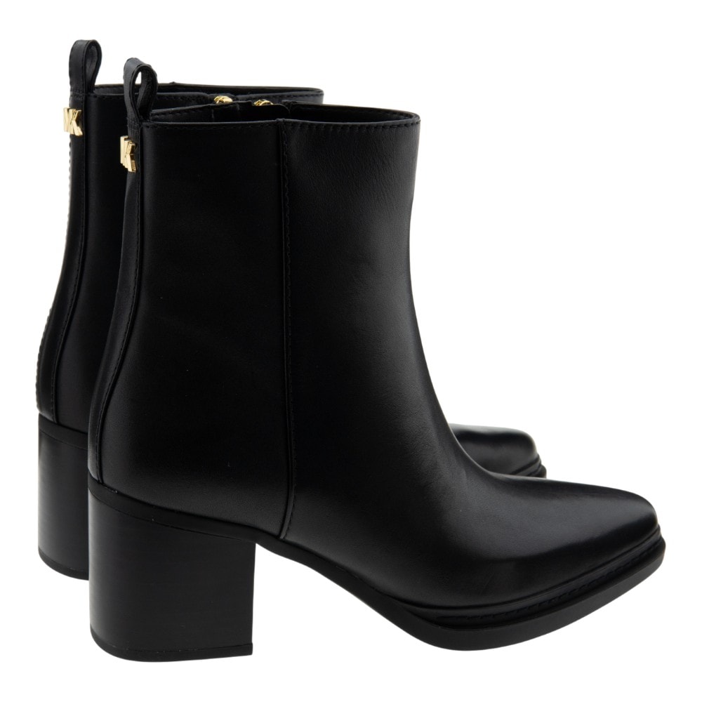 Botines negros tacón medio Michael Kors de piel elegante foto 4