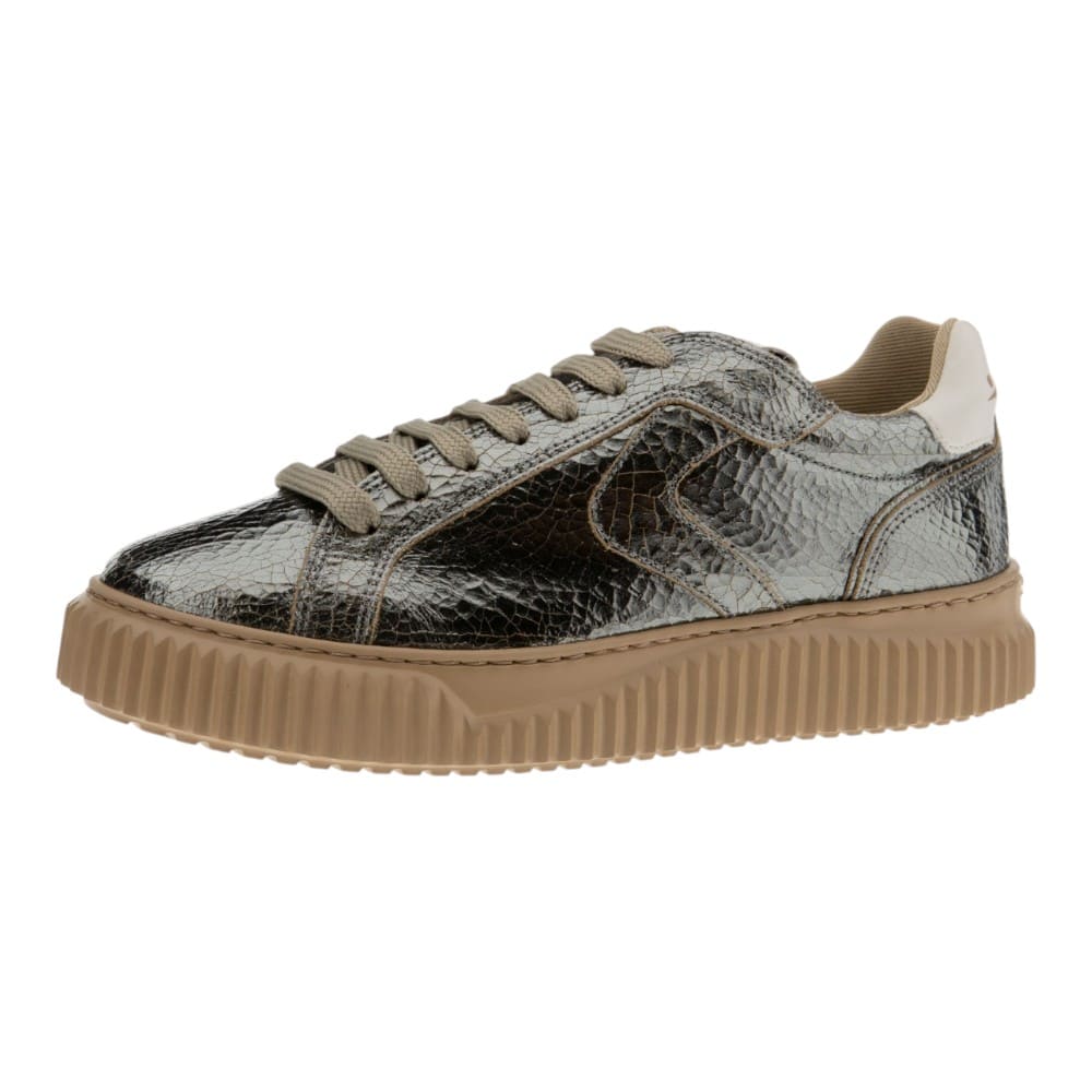 Sneakers mujer metalizadas acero Voile Blanche foto 3