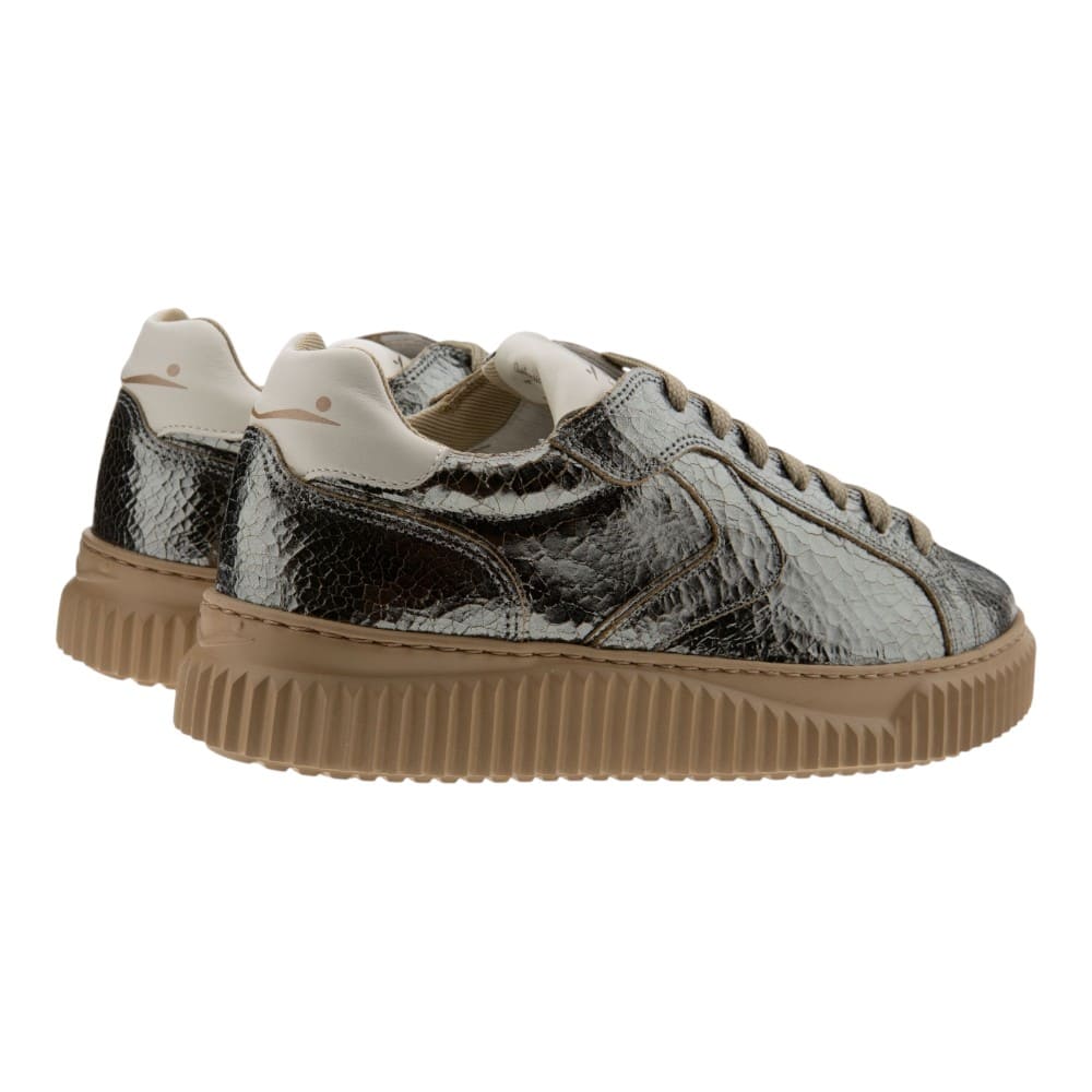 Sneakers mujer metalizadas acero Voile Blanche foto 4