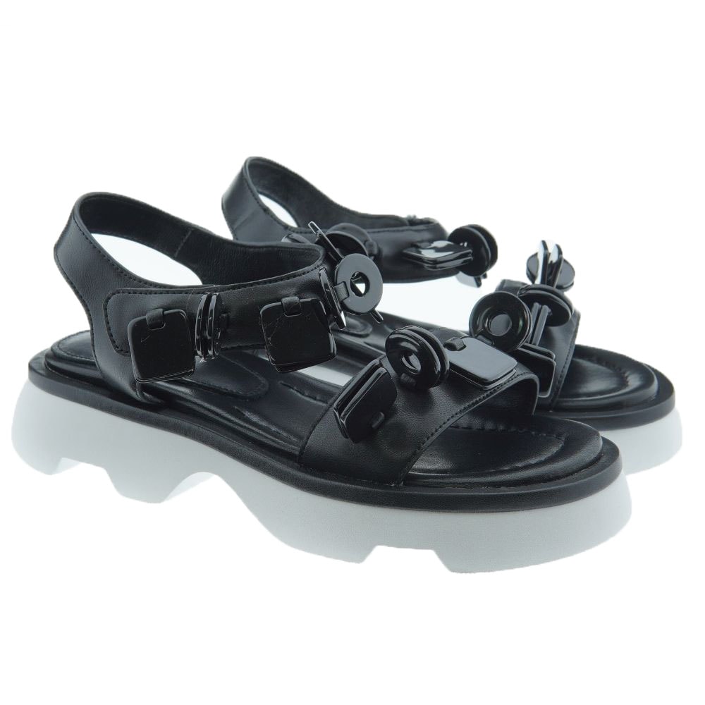 Sandalias plataforma velcro adornos Jeannot LJ405