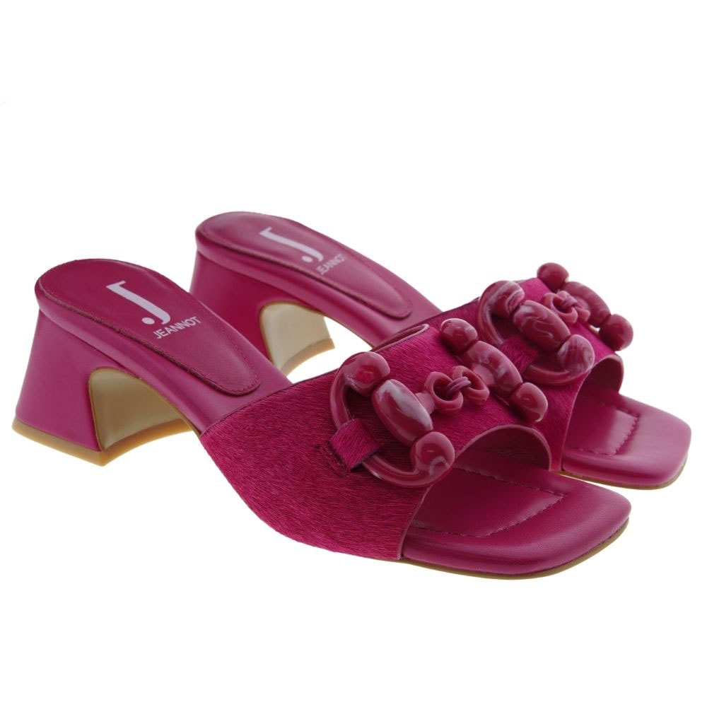 Sandalia pala piel potro tacón Jeannot LJ556