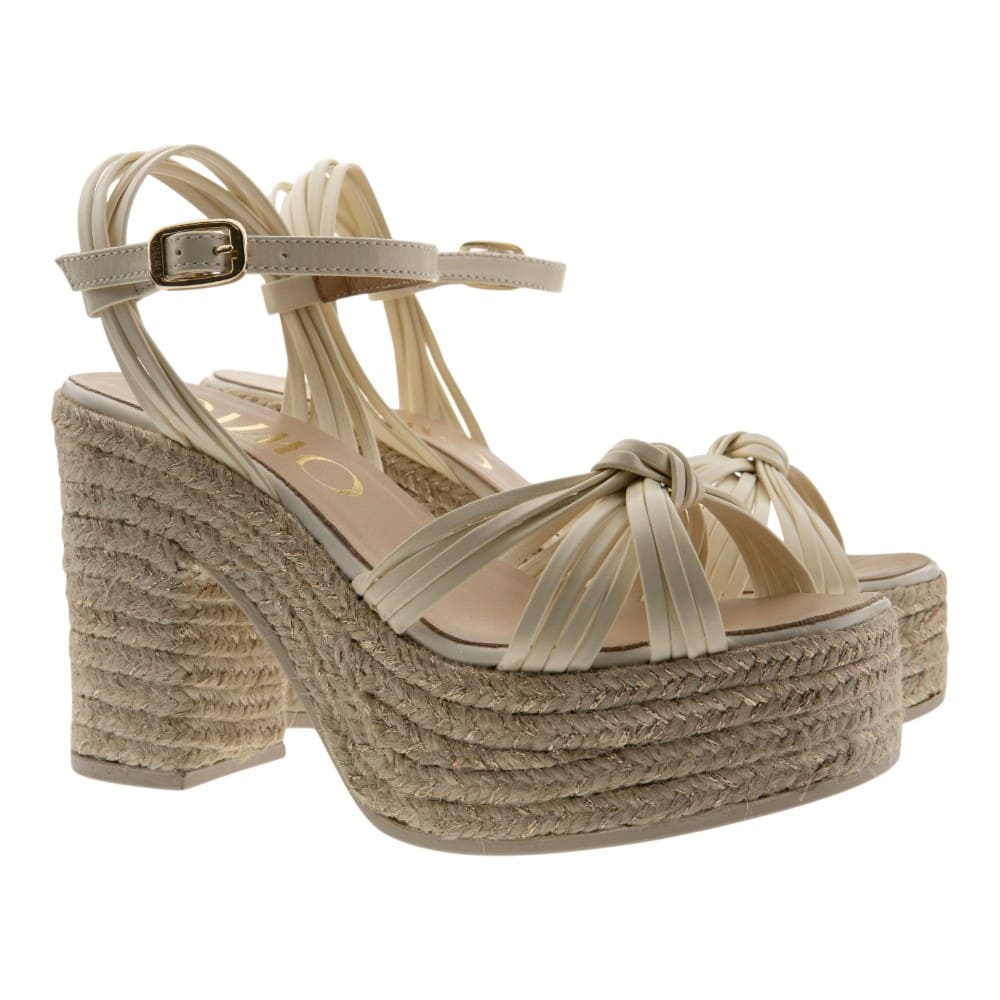 Sandalias Gaimo doradas tacón y plataforma Lolita