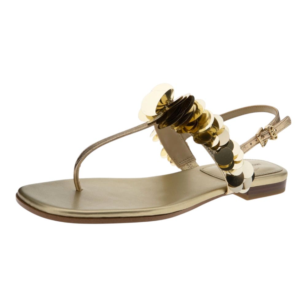 Sandalias Planas Doradas Lentejuelas Michael Kors | Mujer foto 3