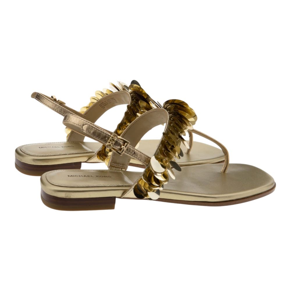 Sandalias Planas Doradas Lentejuelas Michael Kors | Mujer foto 4