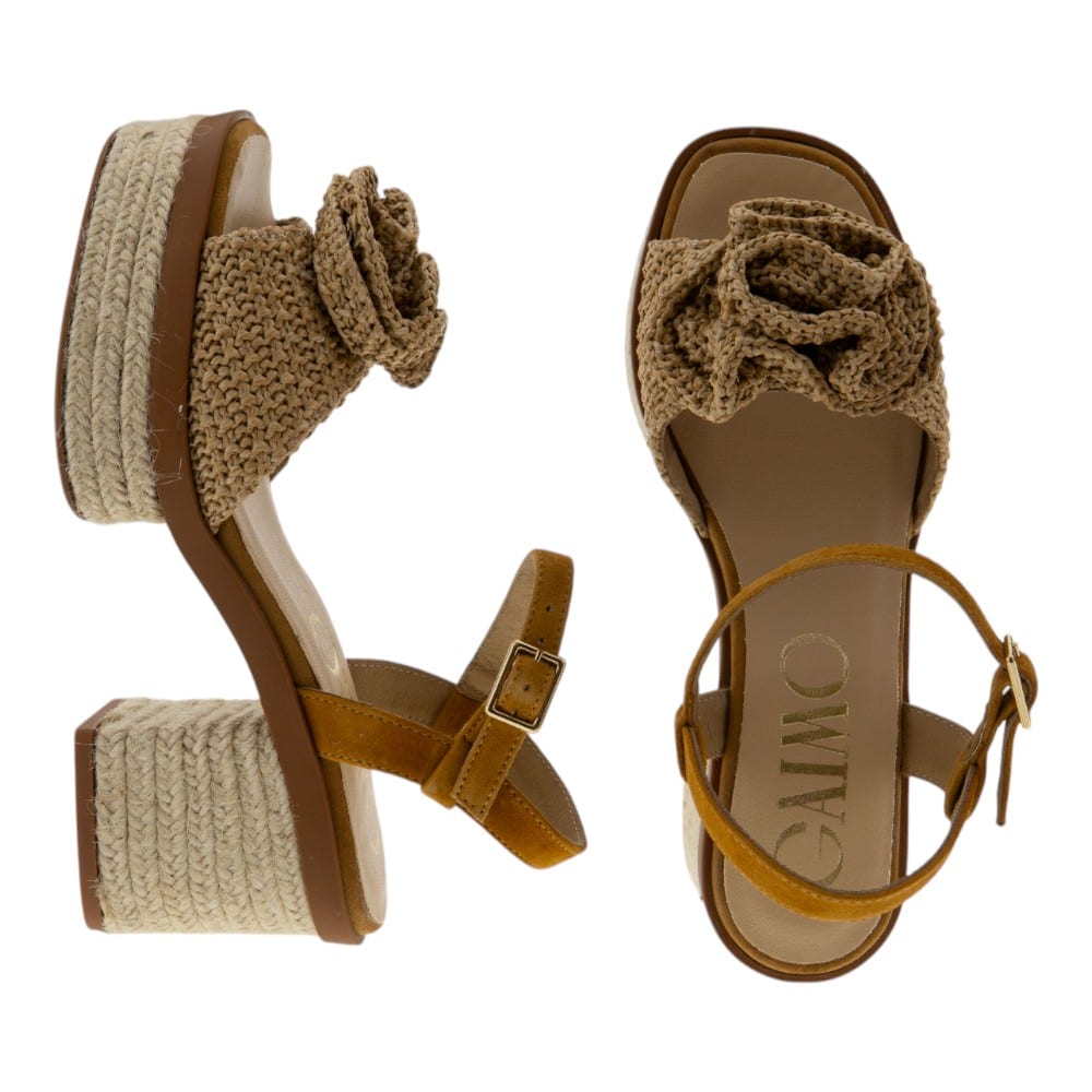 Sandalias tacón y plataforma mujer Gaimo con detalle floral – Verano con estilo foto 2