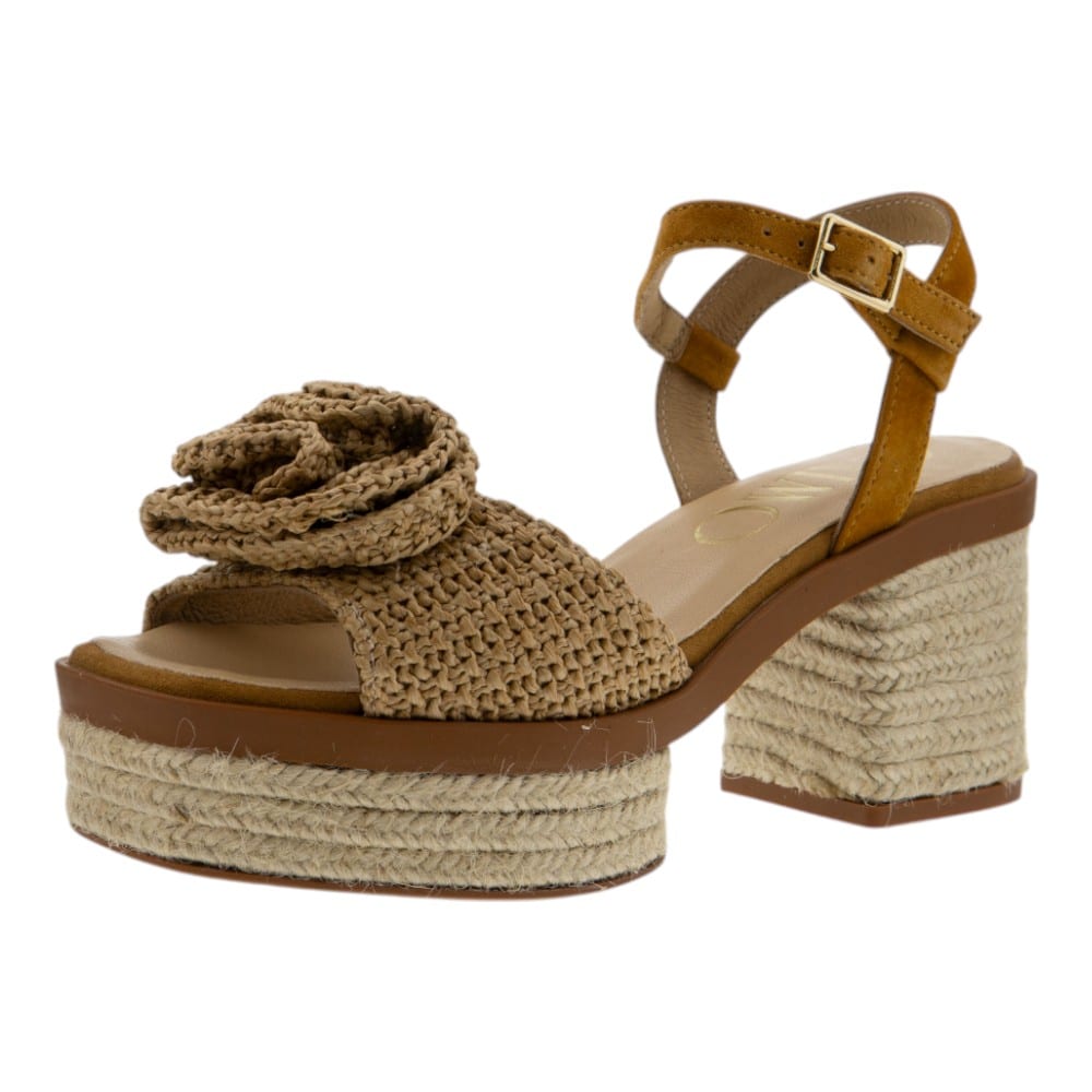 Sandalias tacón y plataforma mujer Gaimo con detalle floral – Verano con estilo foto 3