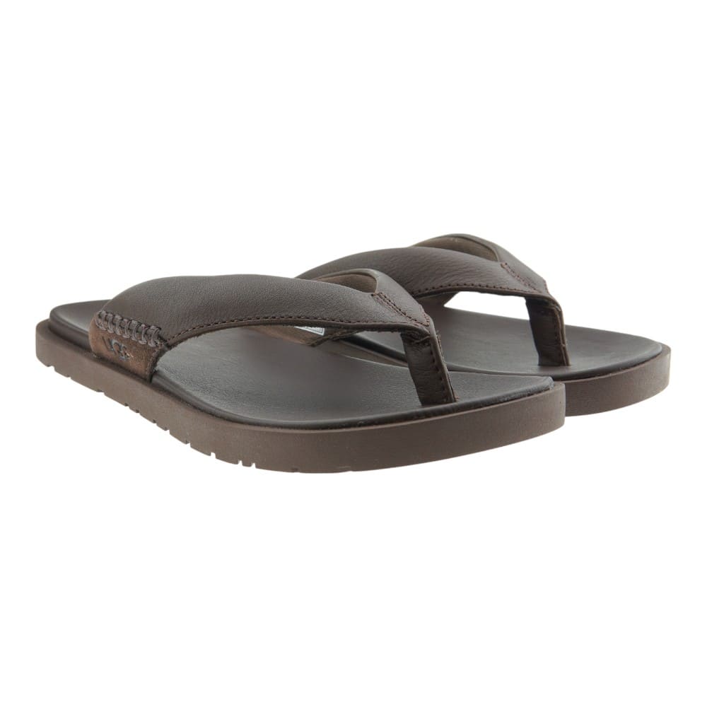 Sandalias de dedo hombre piel marrón Ugg M SEASIDE