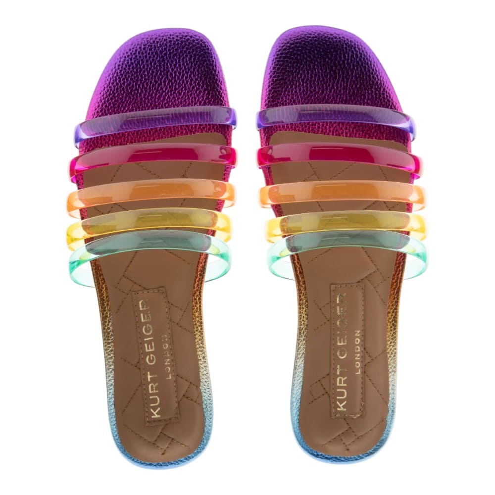 Sandalias planas tiras multicolor Kurt Geiger foto 2