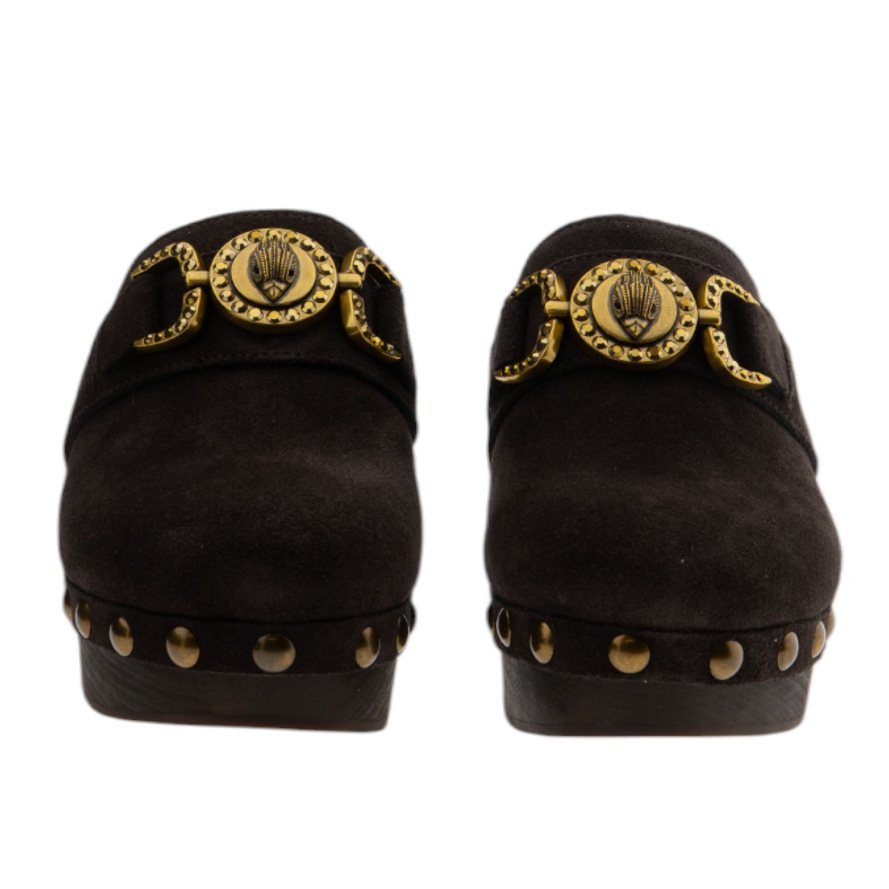Zueco invierno tacón de serraje marrón – Kurt Geiger foto 2