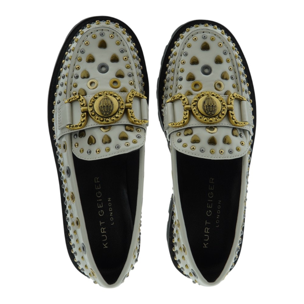 Mocasines blancos Kurt Geiger - Estilo atrevido y moderno foto 2