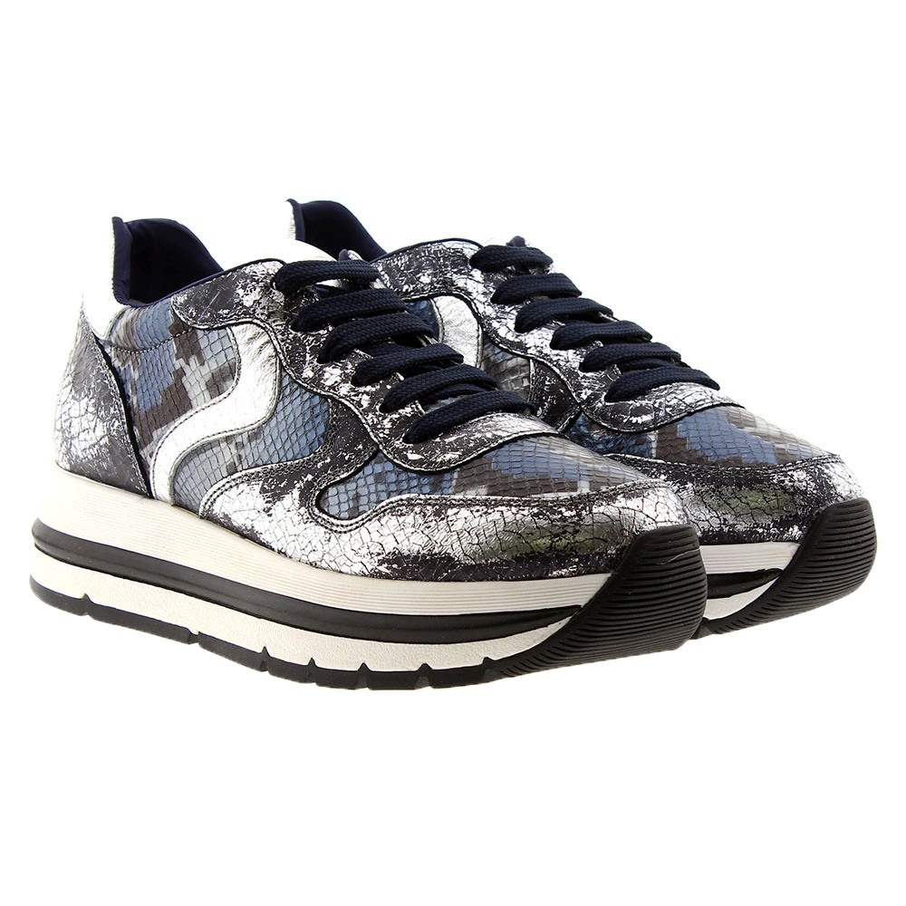 Zapatillas pyton metalizadas doble suela Voile Blanche Maran Crack