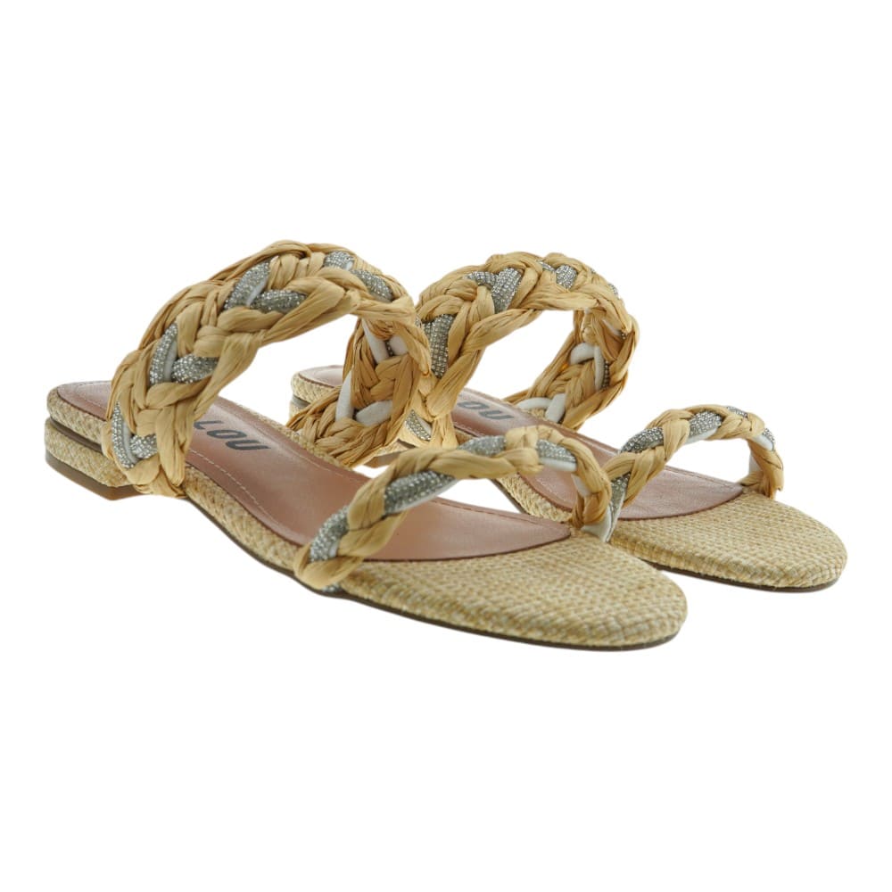 Sandalia mujer trenzada brillantes Bibilou MAU SANDAL