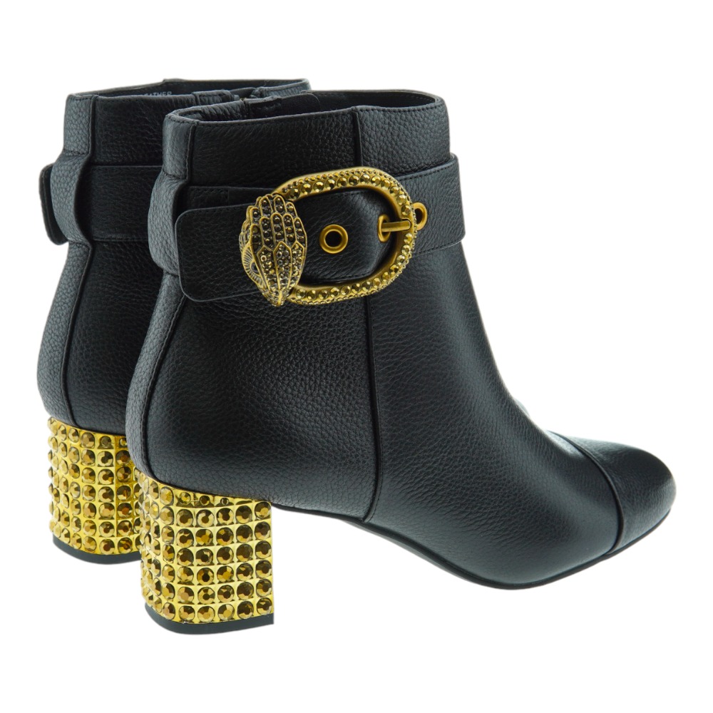 Botin tacon metalizado hebilla Kurt Geiger Ankl foto 4