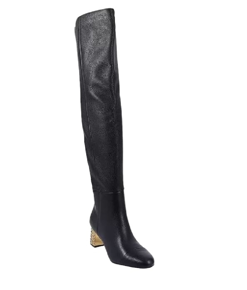 Bota alta mosquetera tacón metalizado Kurt Geiger Mayfair 55 Otk