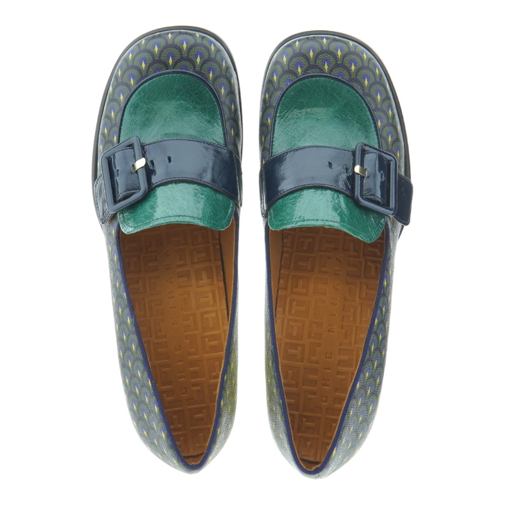 Zapato tacón cerrado adorno hebilla Chie Mihara Meisin43 foto 2