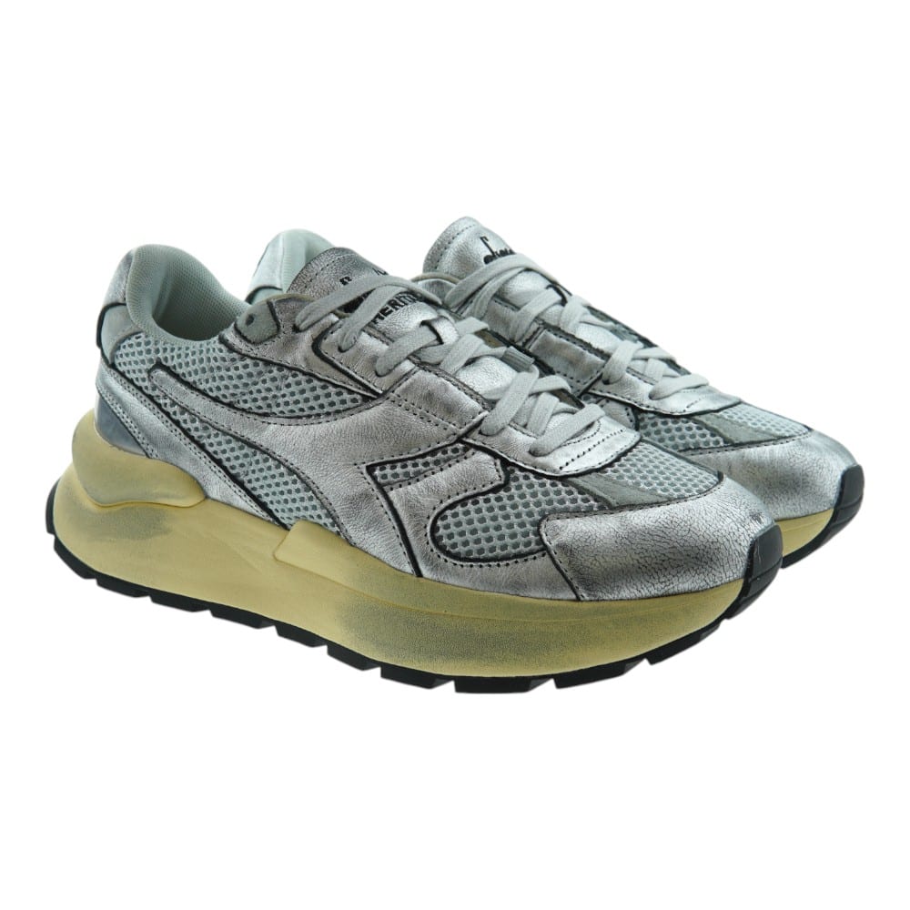 Sneakers Plateadas Mujer Diadora Mercury Elite