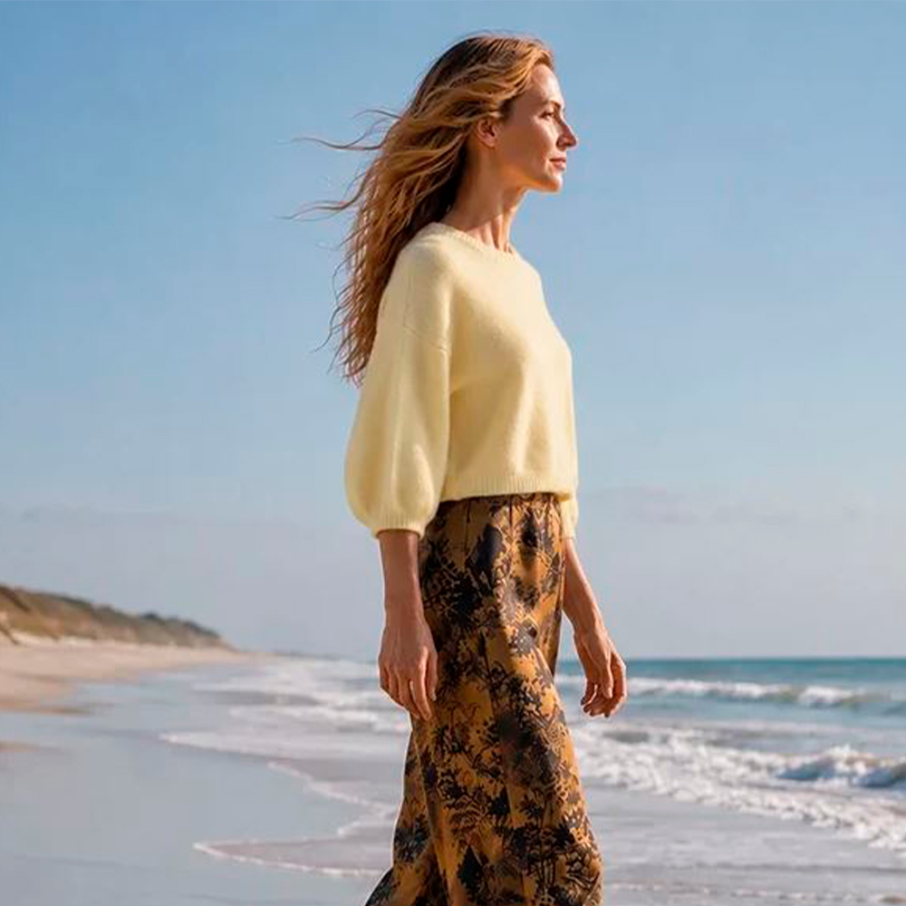 Jersey amarillo manga tres cuartos Miss Goodlife foto 3