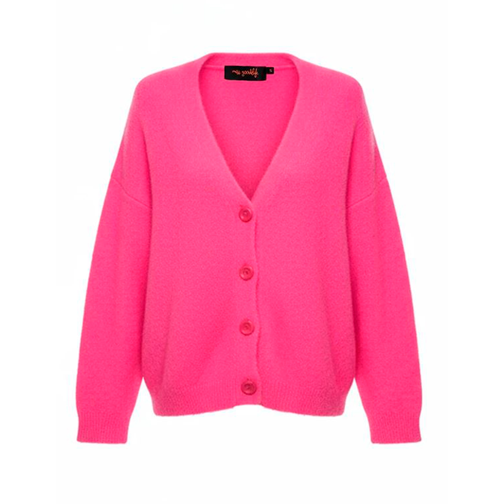 Cárdigan fuxia punto suave Miss Goodlife MG15007