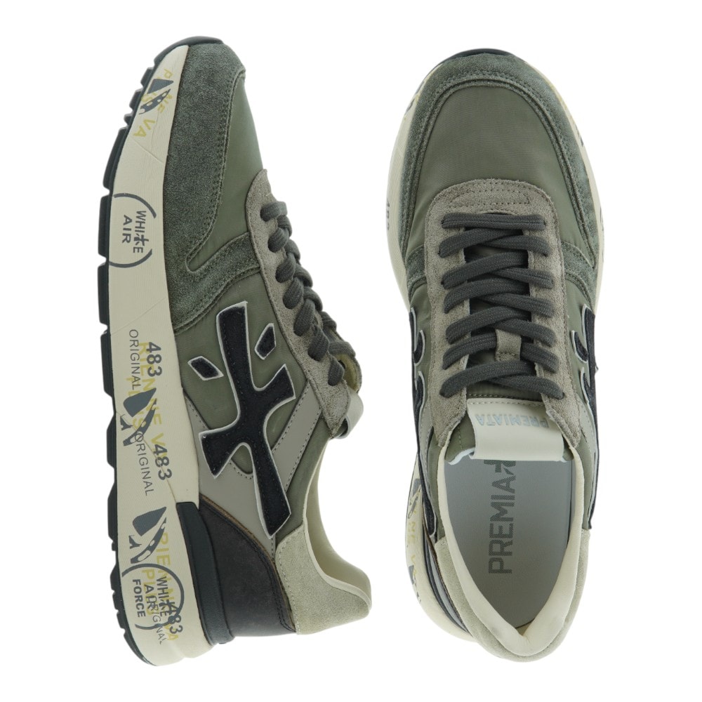 Zapatillas verdes hombre Premiata - Diseño urbano y deportivo foto 2