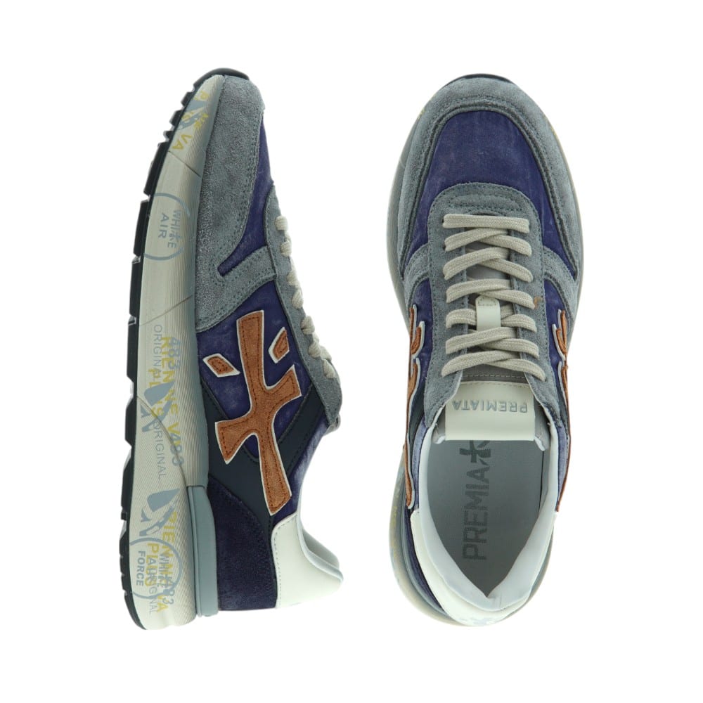 Compra Zapatillas Hombre Azul Premiata Mick Azul y Gris | Gallery Carrile foto 2