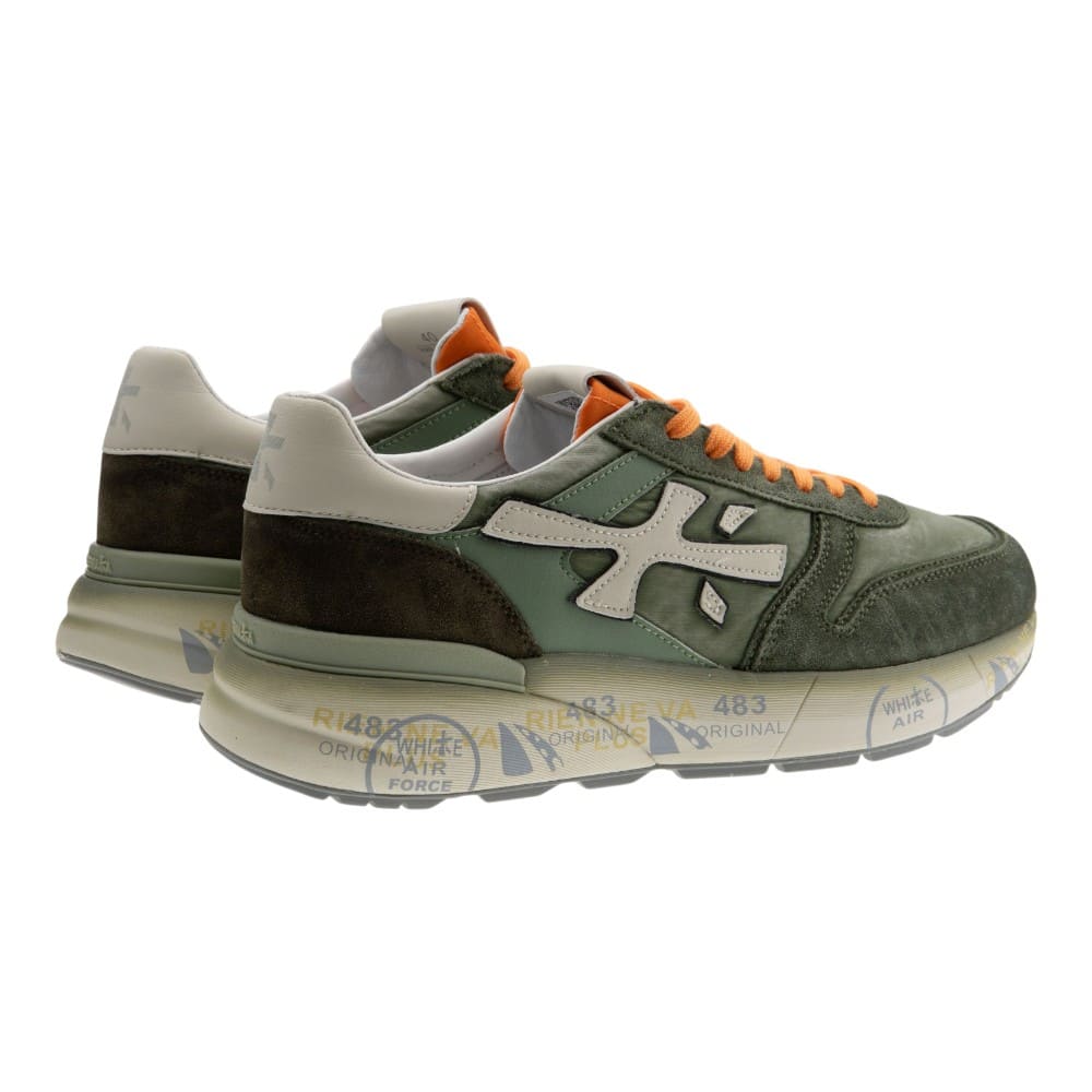 Zapatillas hombre piel casual Premiata en verde foto 4