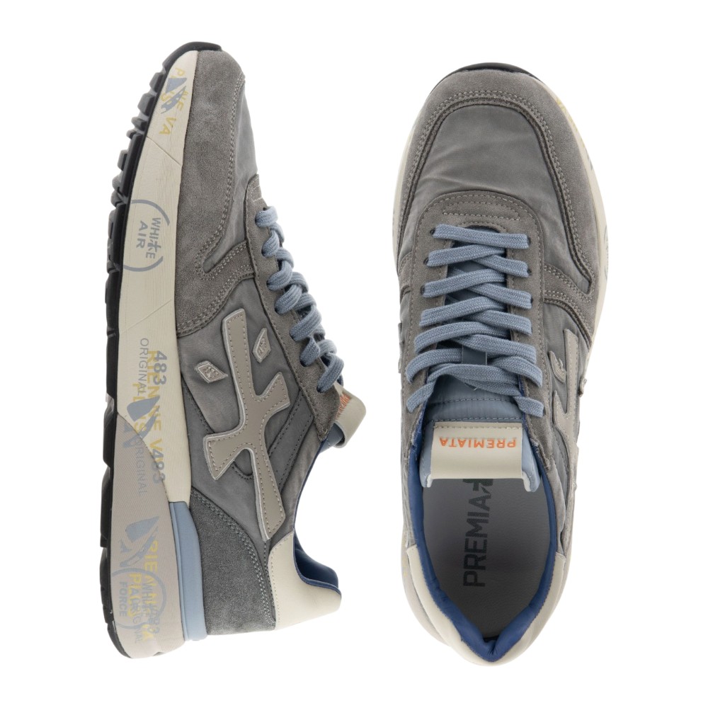 Zapatillas sneakers piel taupe caballero Premiata | Sneakers hombre foto 2