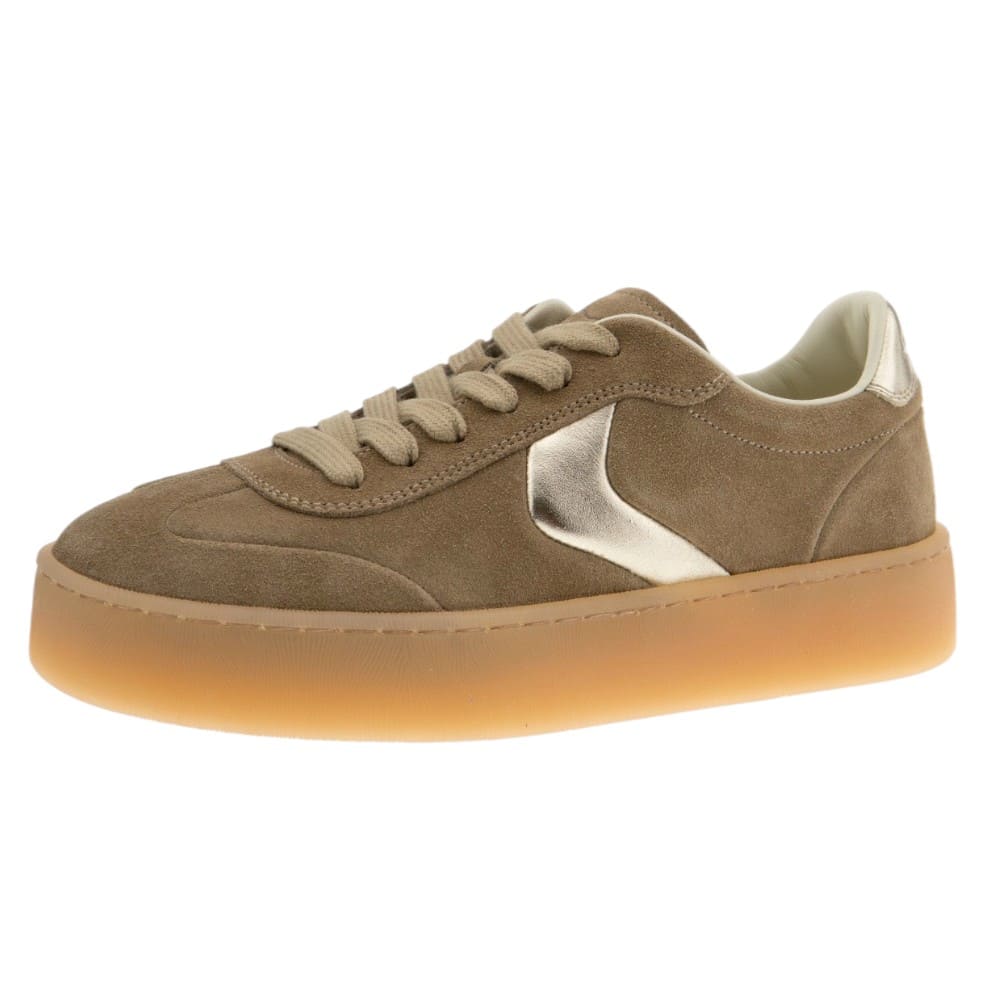 Sneakers ante cuero suela ancha Voile Blanche mujer foto 3