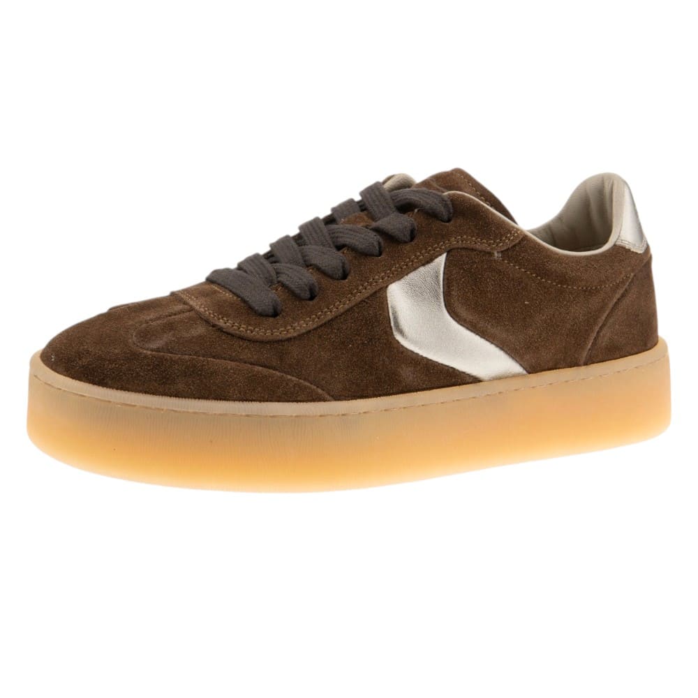 Zapato deportivo piel ante marrón mujer Voile Blanche foto 3