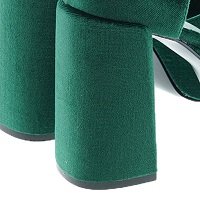 Zapatos tacón velvet verde Jeannot MJ583 foto 6