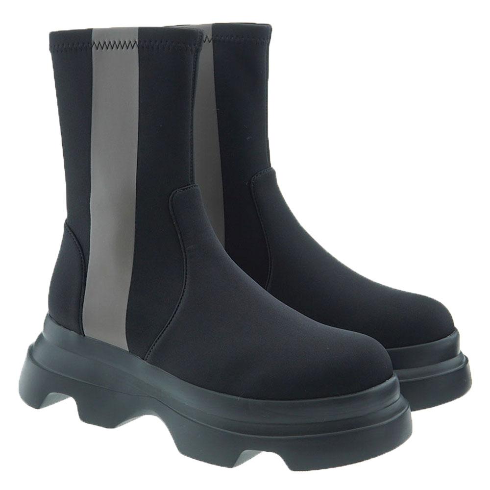 Botines negros elásticos plataforma track Jeannot MJ674