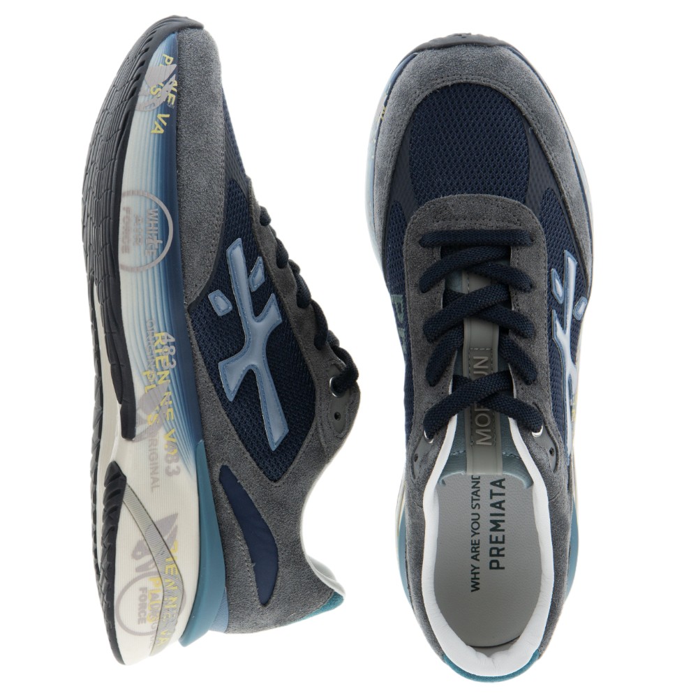 Zapatillas hombre piel azul – Premiata foto 2