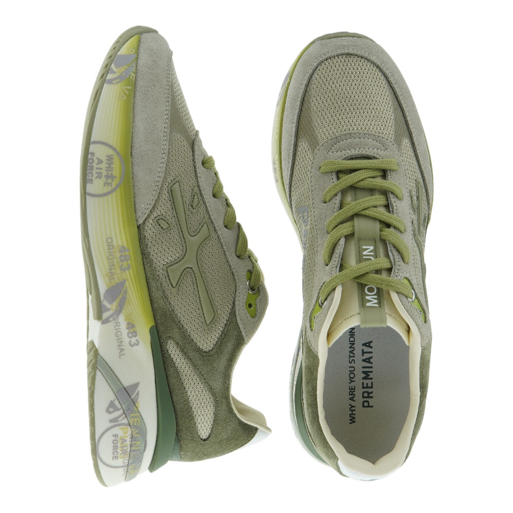 Sneakers Hombre Verde Premiata | Comodidad y Estilo Exclusivo en Gallery foto 2