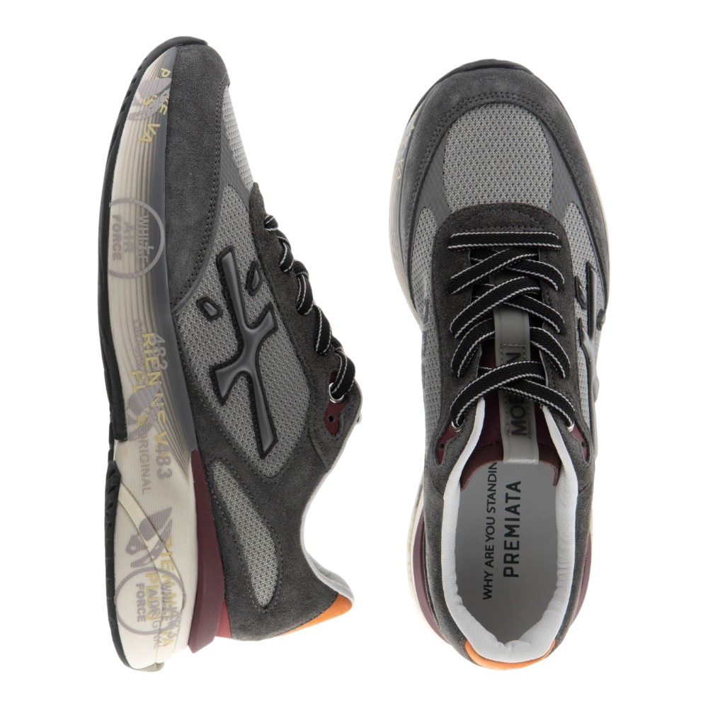 Sneakers caballero Premiata grises foto 2