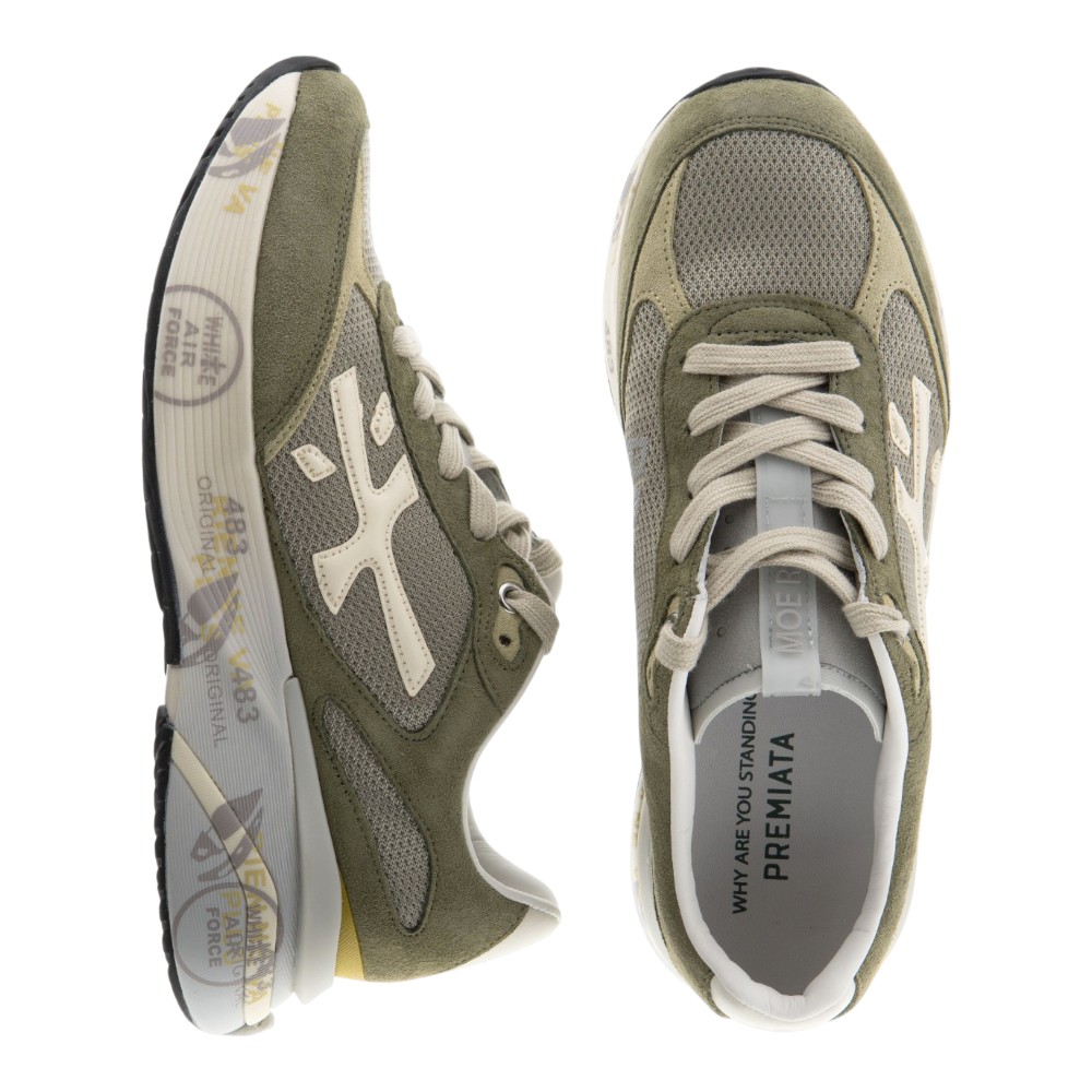 Zapatillas sneakers kaki caballero Premiata foto 2