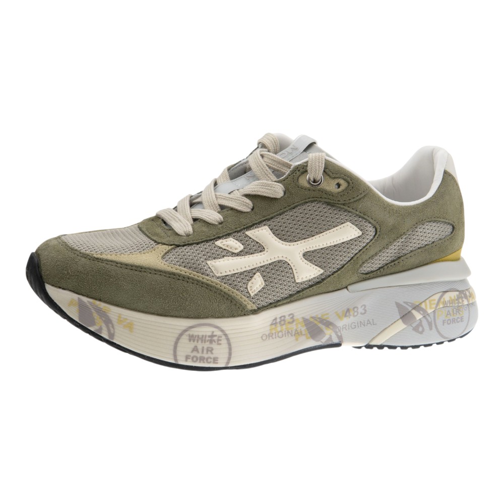 Zapatillas sneakers kaki caballero Premiata foto 3