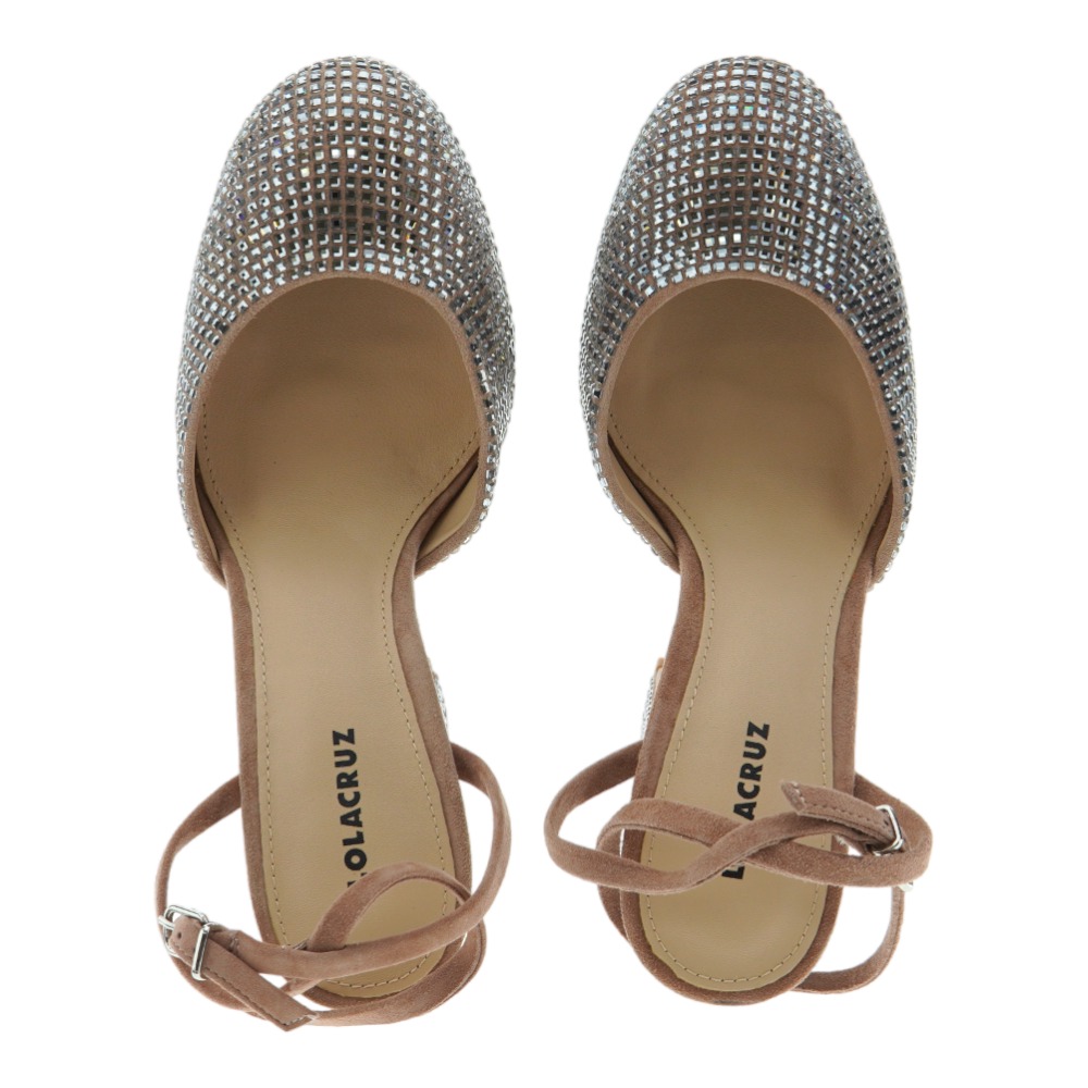 Zapato glitter tacon y plataforma hebilla Lola Cruz Moven foto 2