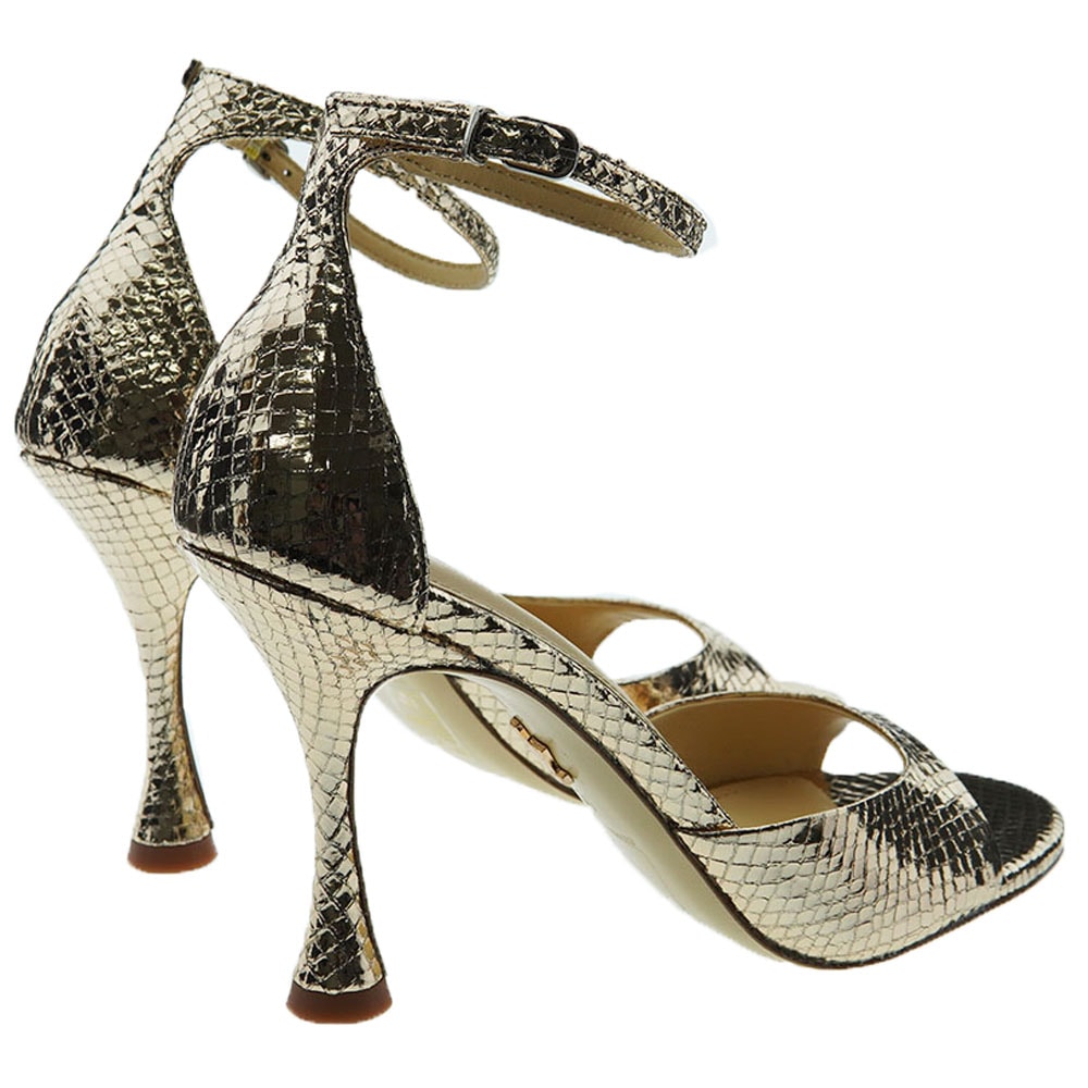 Sandalias stiletto metalizadas oro Lola Cruz N Kumala 230Z51 foto 4