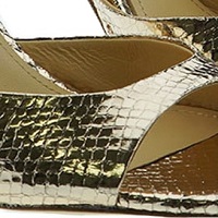 Sandalias stiletto metalizadas oro Lola Cruz N Kumala 230Z51 foto 6
