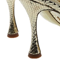 Sandalias stiletto metalizadas oro Lola Cruz N Kumala 230Z51 foto 8