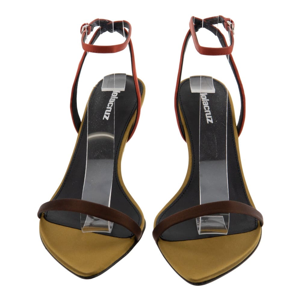 Sandalias tacón multicolor Lola Cruz | Elegancia y color foto 2