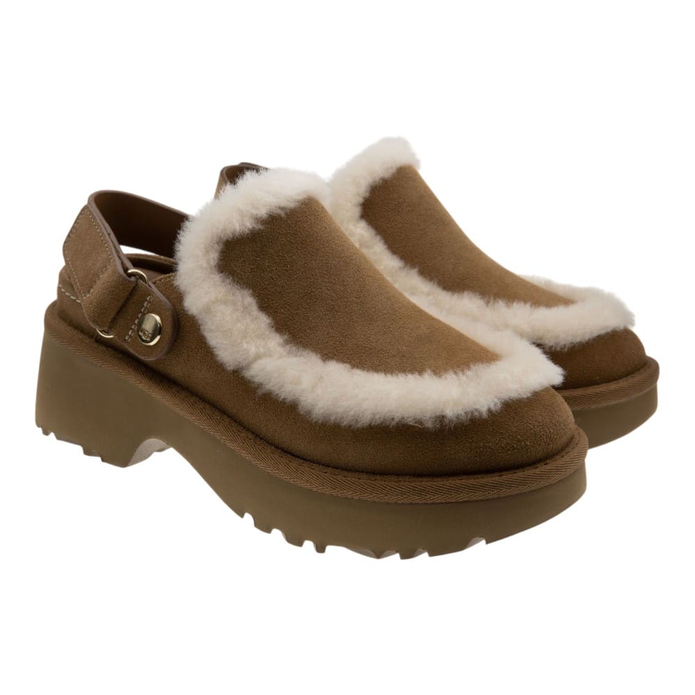 Zuecos piel cordero plataforma Ugg New Heights Esm