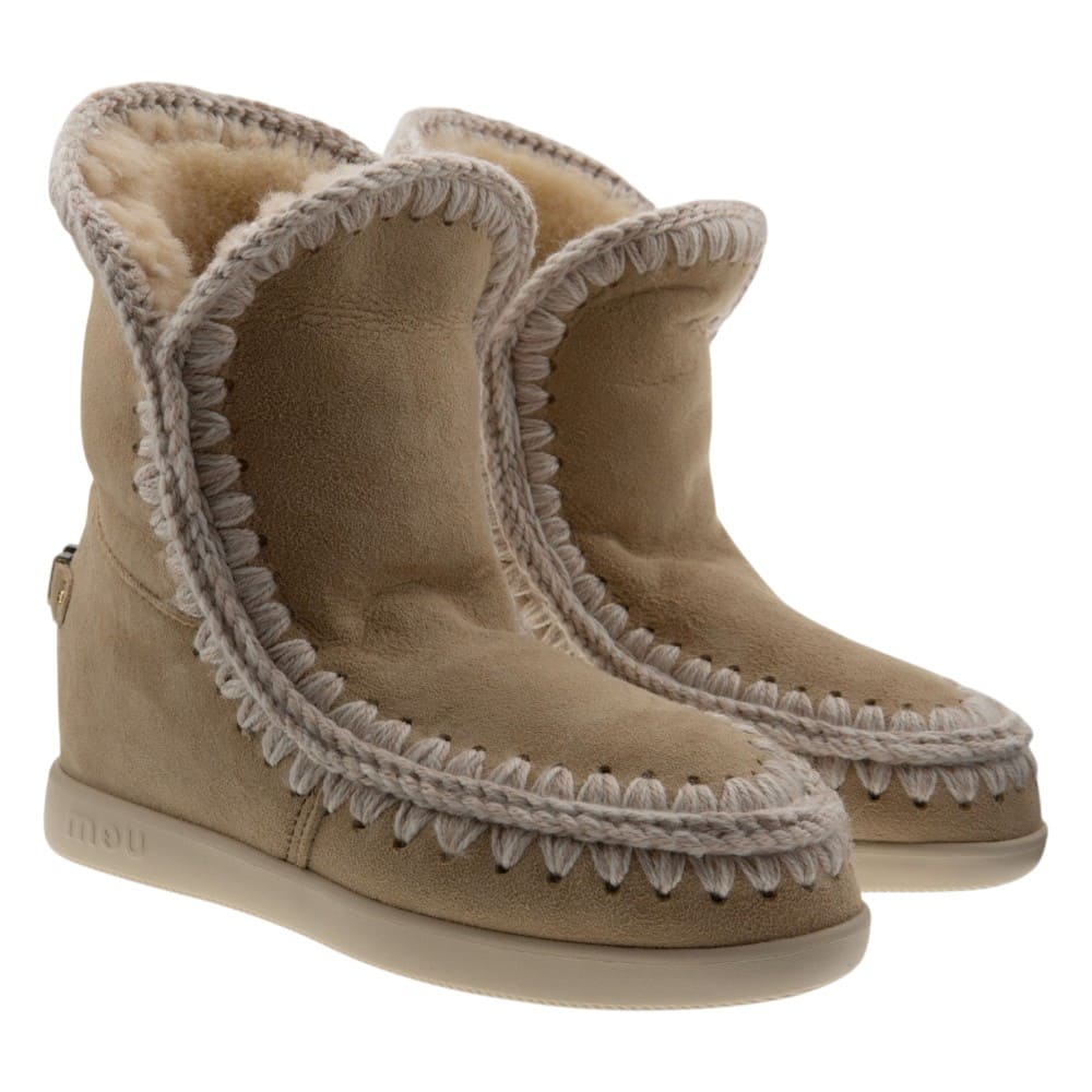 Botas piel oveja cuña Mou New Inner Wedge